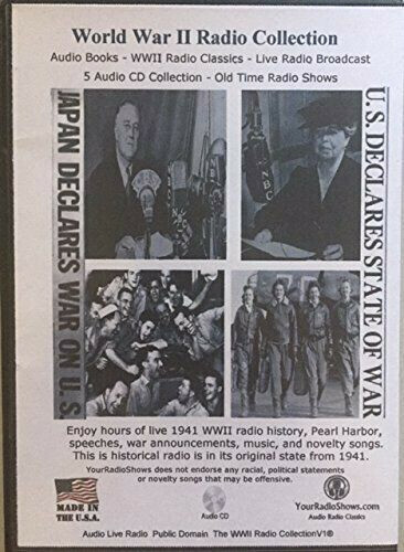 World War II 1941 Radio Collection V.1 5 Audio CDs-History,Franklin D Roosevelt