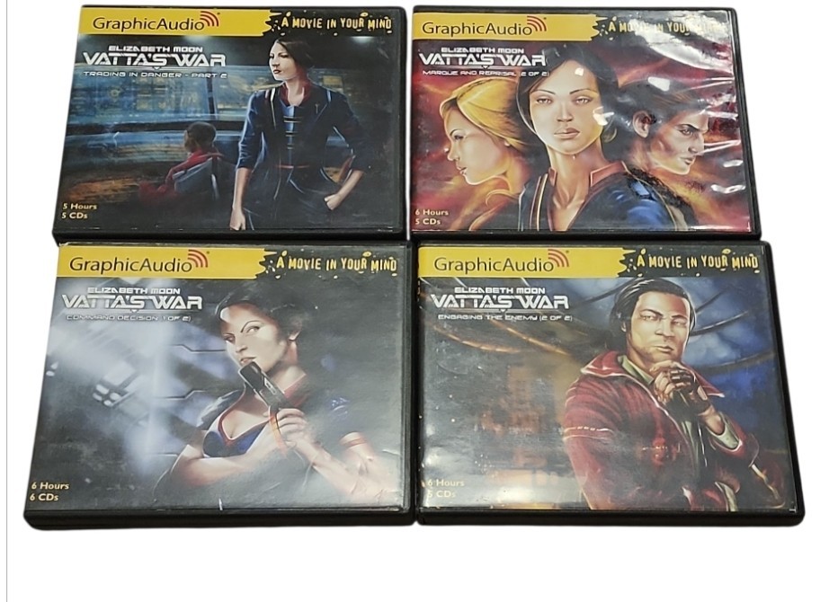 Graphic Audio Elizabeth Moon Vatta’s War Lot Of 4 Audiobooks