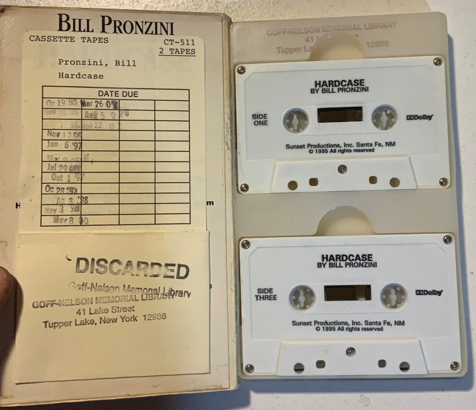 Hardcase: A Nameless Detective Mystery (Audio Cassette 1995) by Bill Pronzini