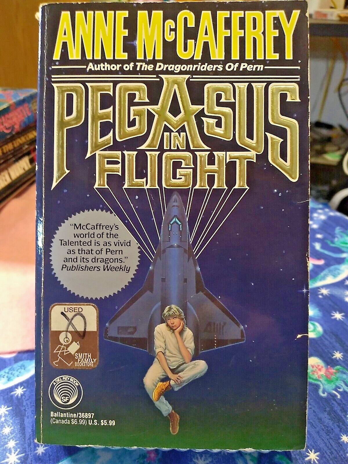 «Pegasus in Flight» by Anne McCaffrey, Talents/Pegasus Book 2, 1990 VG PB Used