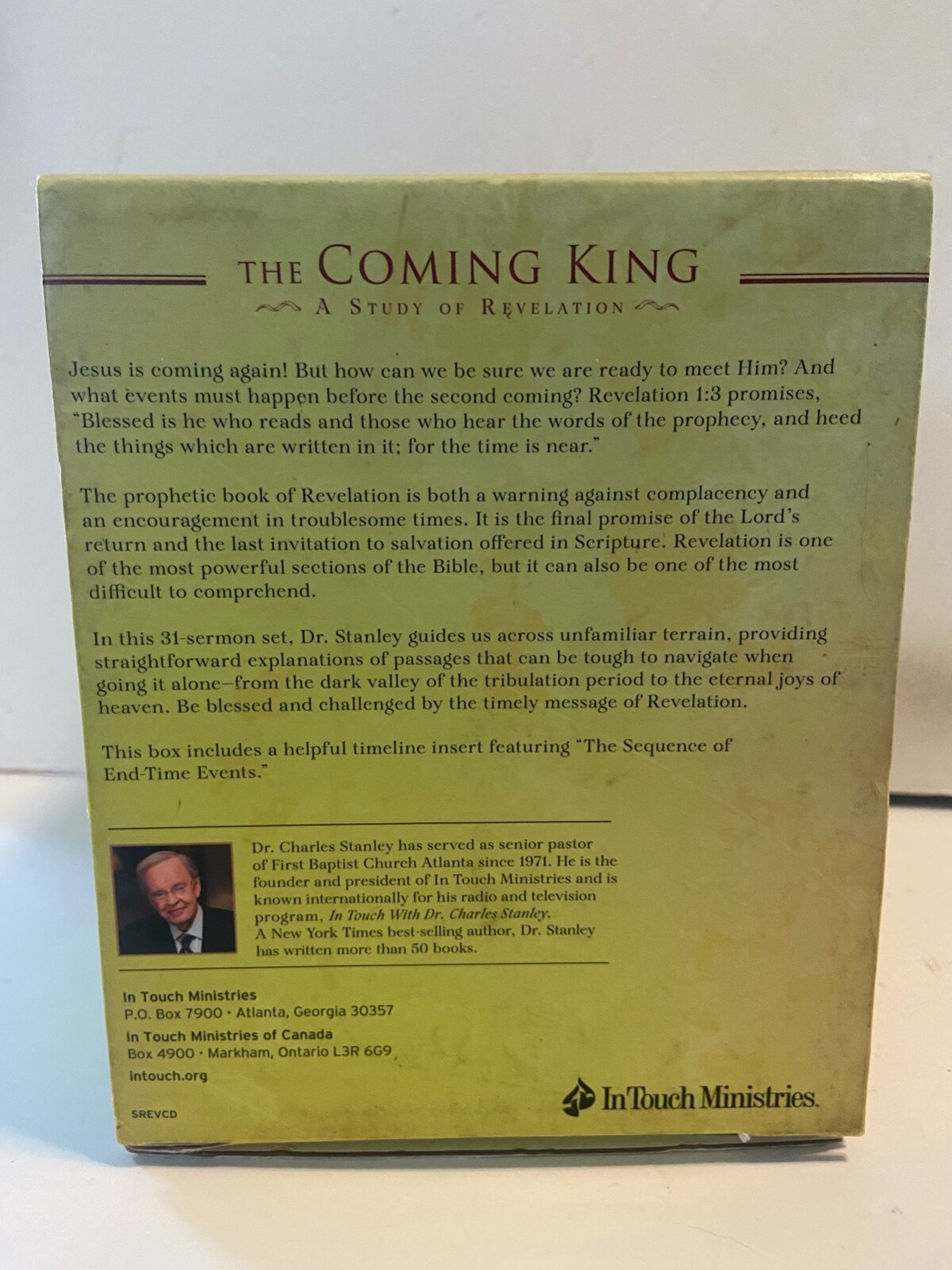 Dr. Charles Stanley The Coming King A Study Of Revelation 5 Volume 31 CD Box Set