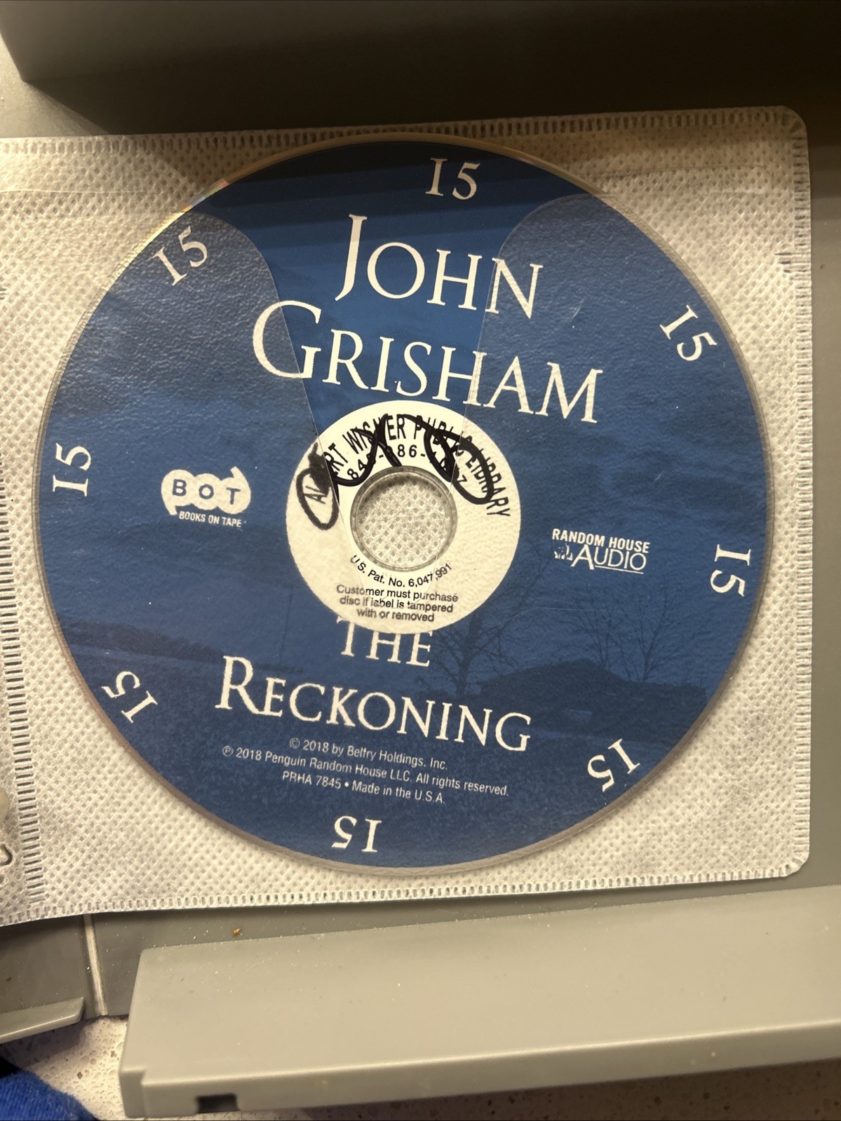 The Reckoning unabridged audio book on 15 CD’s by John Grisham