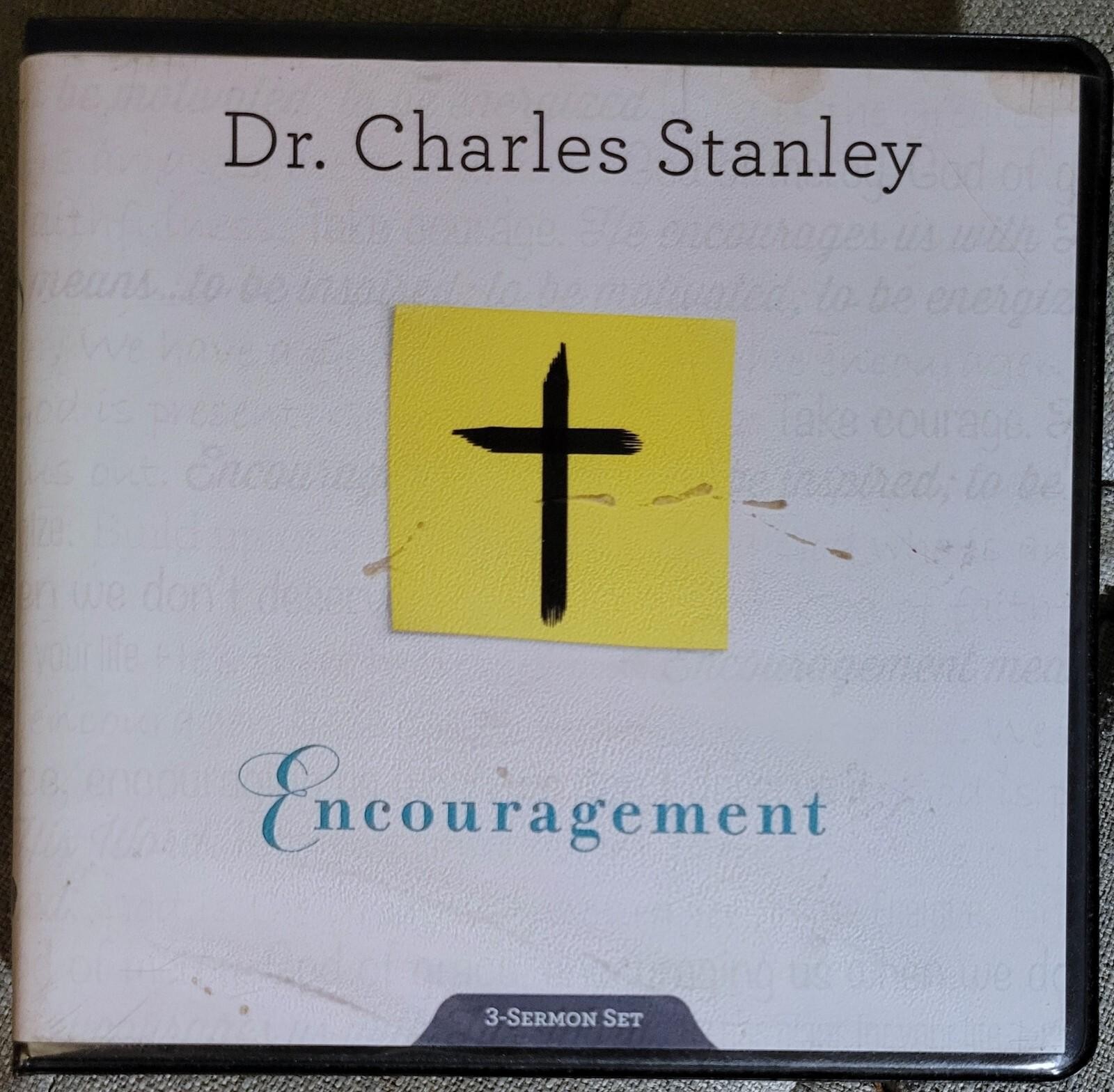 CHARLES STANLEY LOT OF 2 Audio CD Encouragement + God Has An Answer Unmet Needs