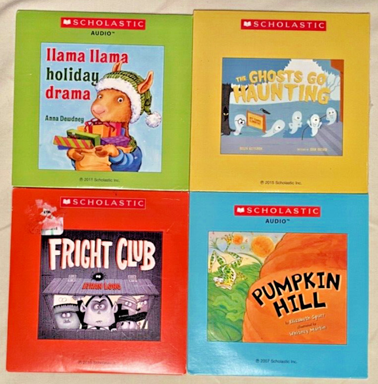 Lot of 4 Scholastic Children’s Stories Books Audio CD — 2 NEW/SEALED