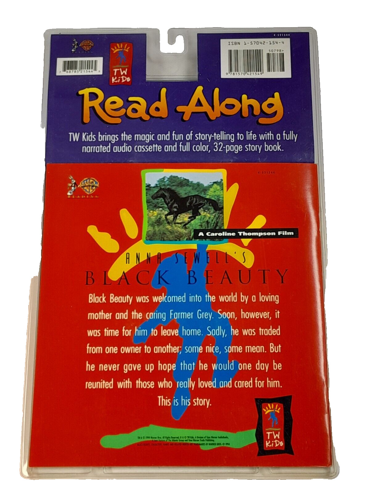 Vintage 1994 Black Beauty Audio Cassette and Storybook Anna Sewell’s Sealed