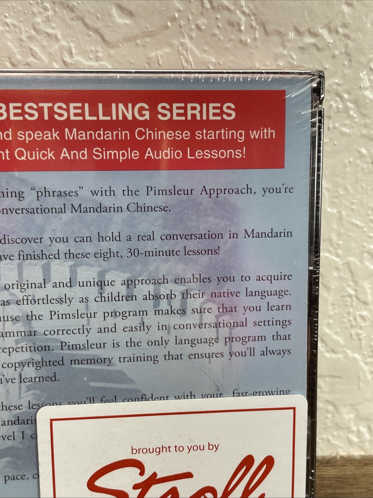 Pimsleur Quick and Simple Mandarin Chinese 4 CD Set 2nd Revised Edition KG JD
