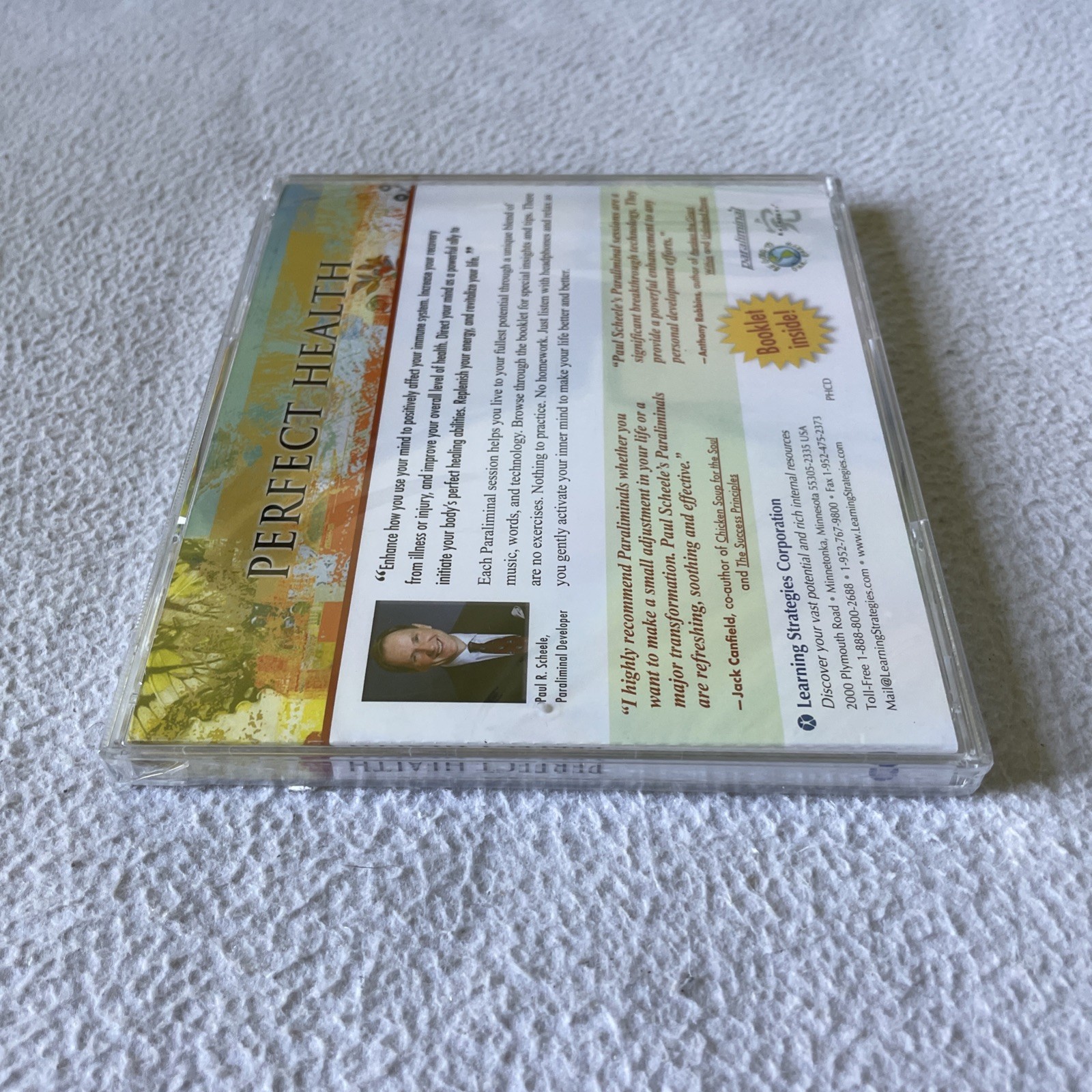 Paraliminal Perfect Health Audiobook by Paul R Scheele CD & Booklet New & Sealed