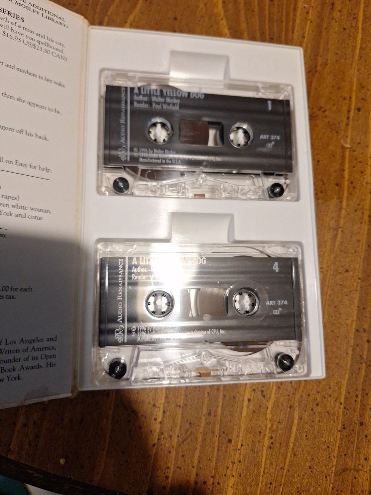 A LITTLE YELLOW DOG Walter Mosley Sudiobook Cassette
