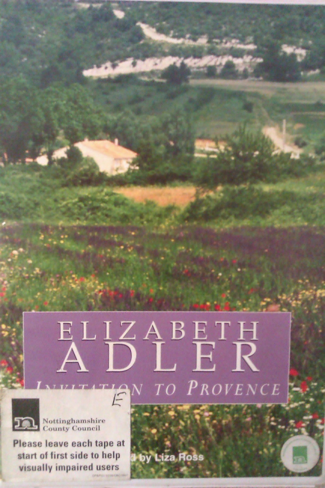 Invitation to Provence: Elizabeth Adler: Unabridged Cassette Narr Liza Ross