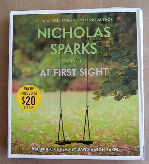 Nicholas Spark’s At First Sight, Read by David Aaron Barker Audiobook CD