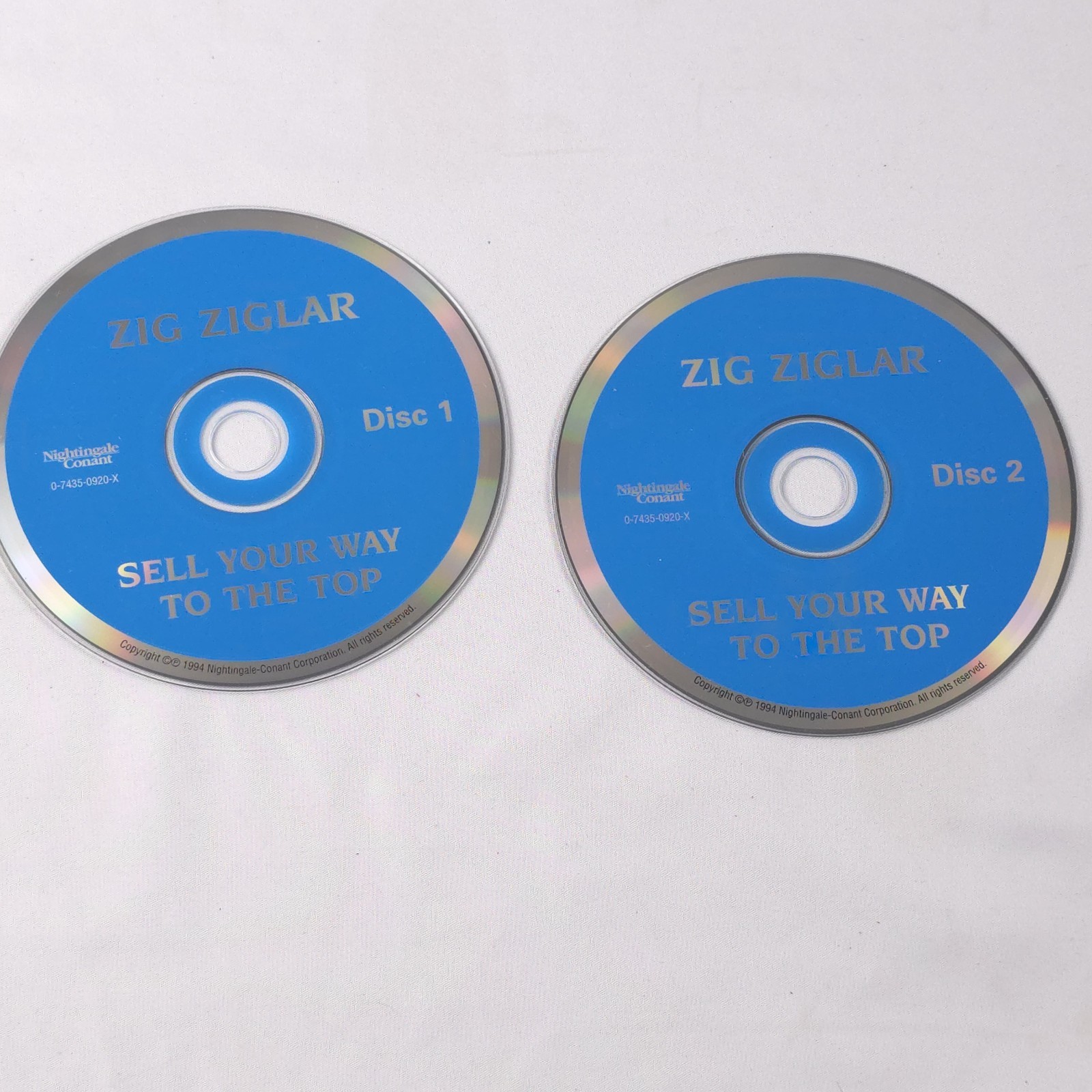 Zig Ziglar Sell Your Way to the Top Nightingale Conant 2 CD Set NO CASE