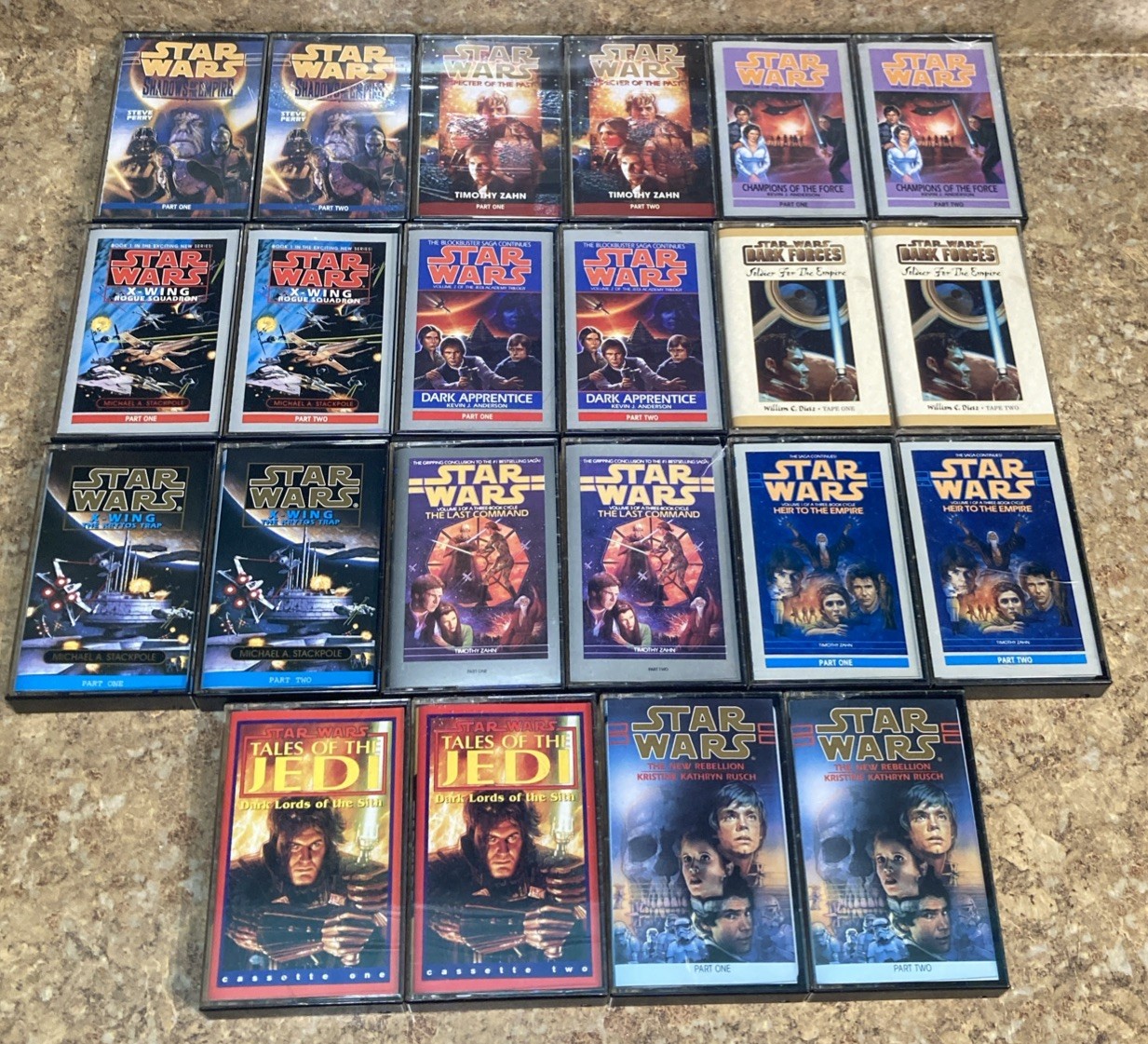 Vintage Star Wars Audio Books Lot Of 11 — Dark Apprentice, The New Rebellion