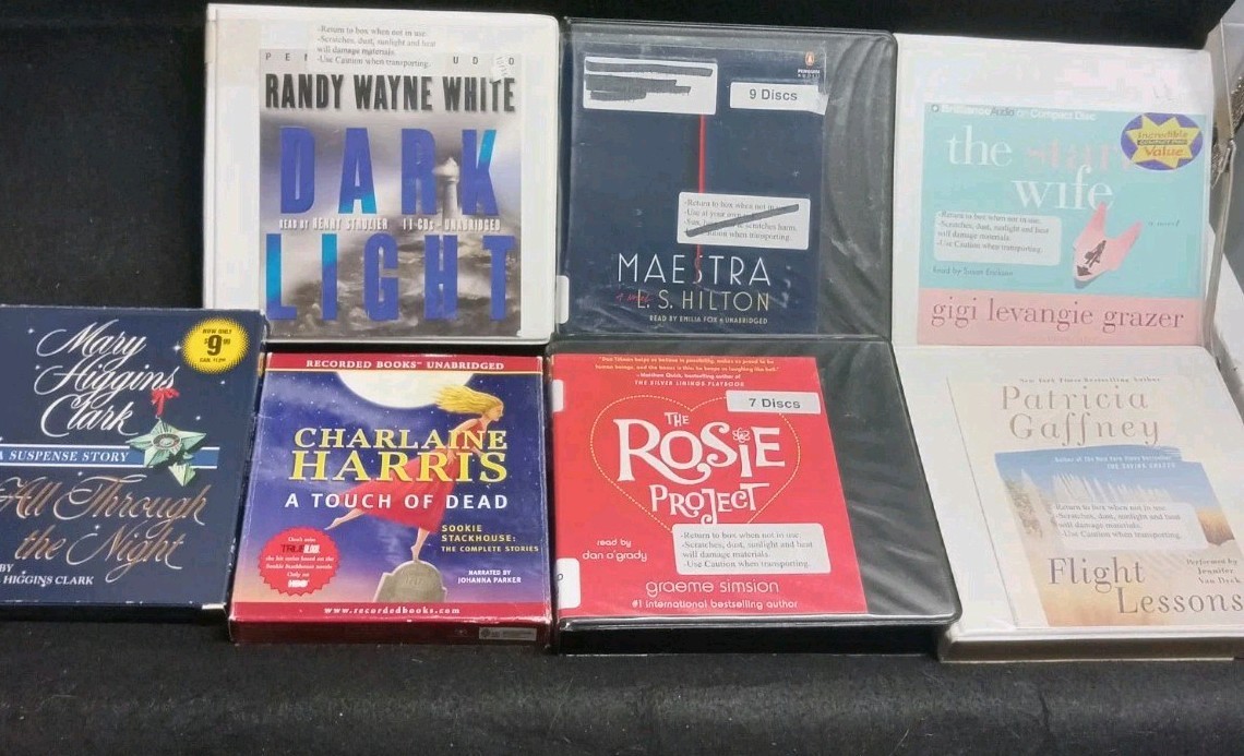 Audiobook Cd’s Various Titles Lot Of 7 Audiobooks