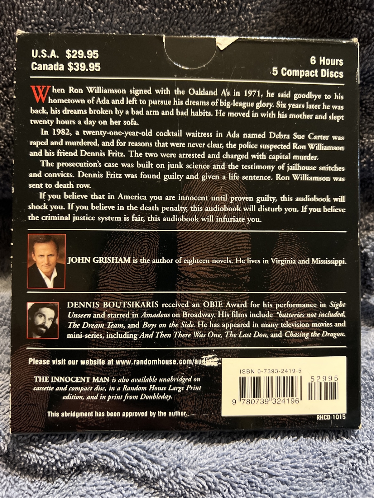 The Innocent Man: Murder and Injustice in a Small Town — Audio CD — VERY GOOD