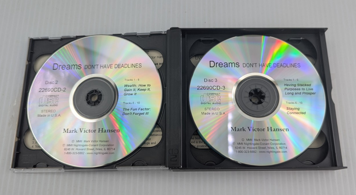 Dreams Don’t Have Deadlines Mark Victor Hansen Workbook Audio CD Program