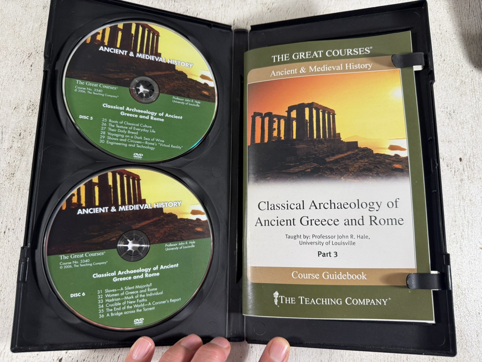 Classical Archaeology of Ancient Greece and Rome by Hale (DVDs) Great Courses