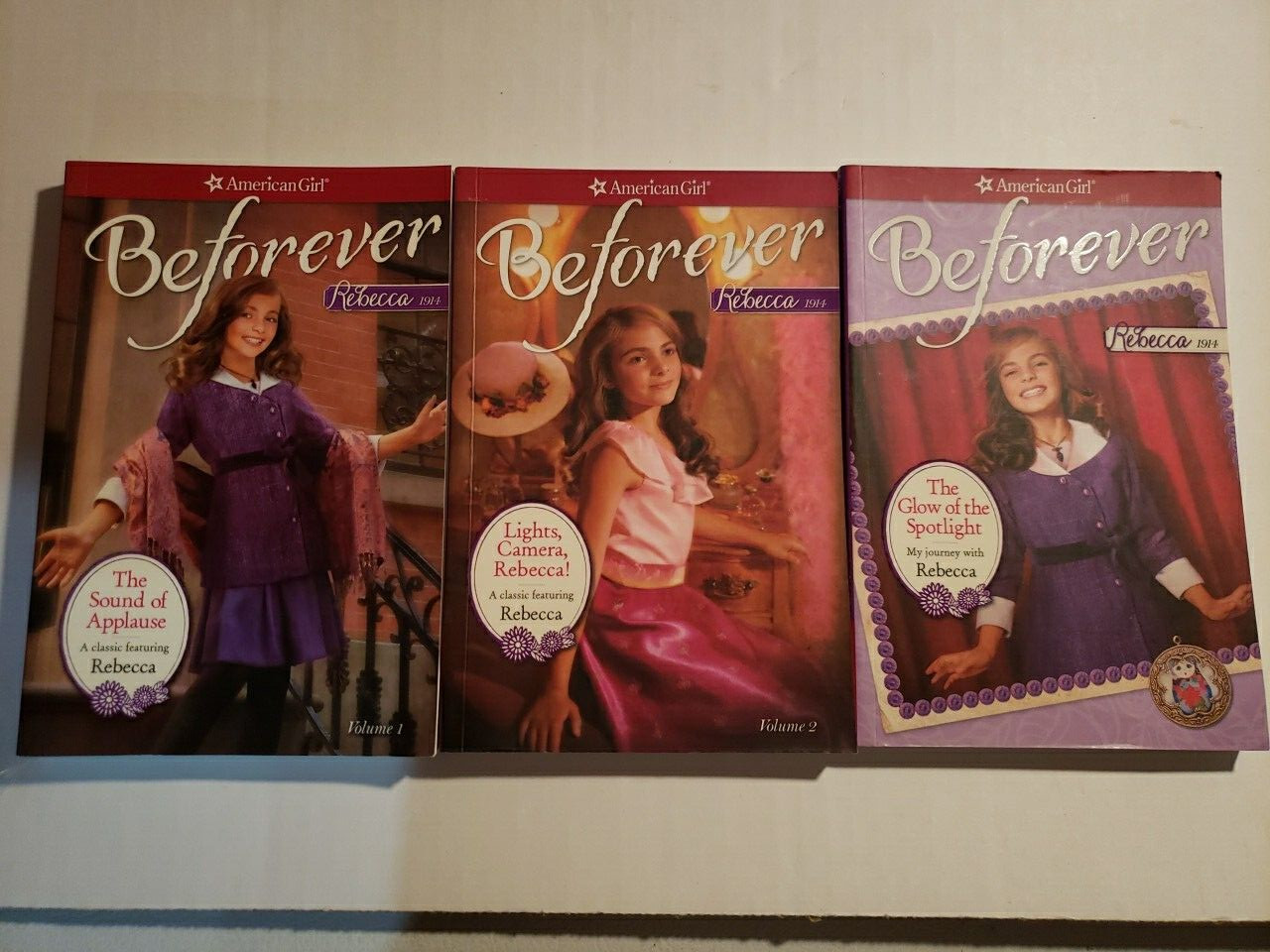3 American Girl Rebecca Books Sound of Applause, Lights, Camera, Rebecca! +1