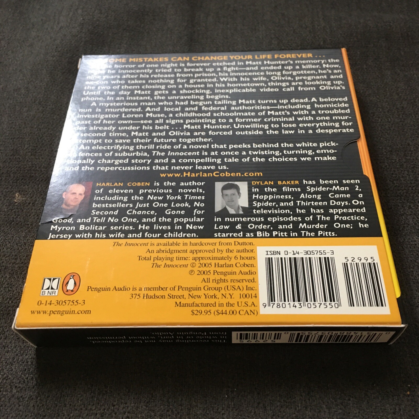 The Innocent by Harlan Coben (2005, Compact Disc, Abridged edition)