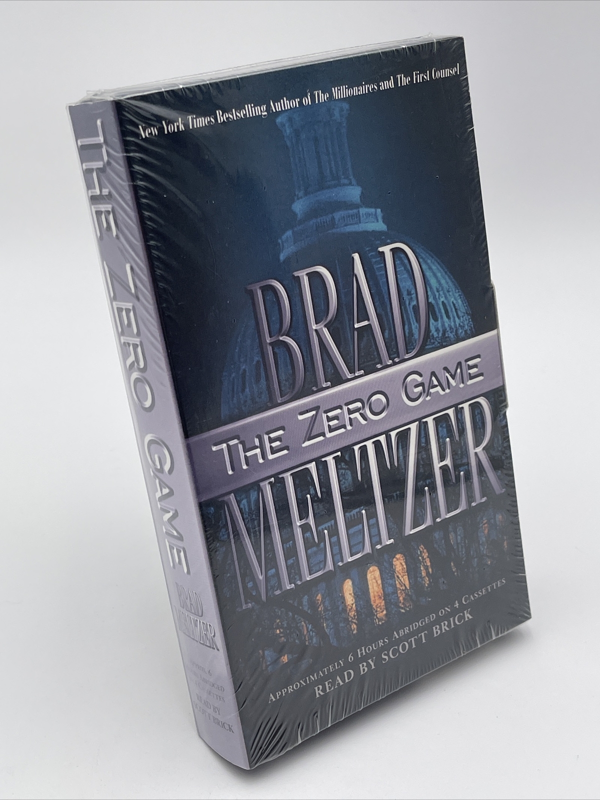 The Zero Game by Brad Meltzer Cassette Tape Abridged Read By Scott Brick Sealed