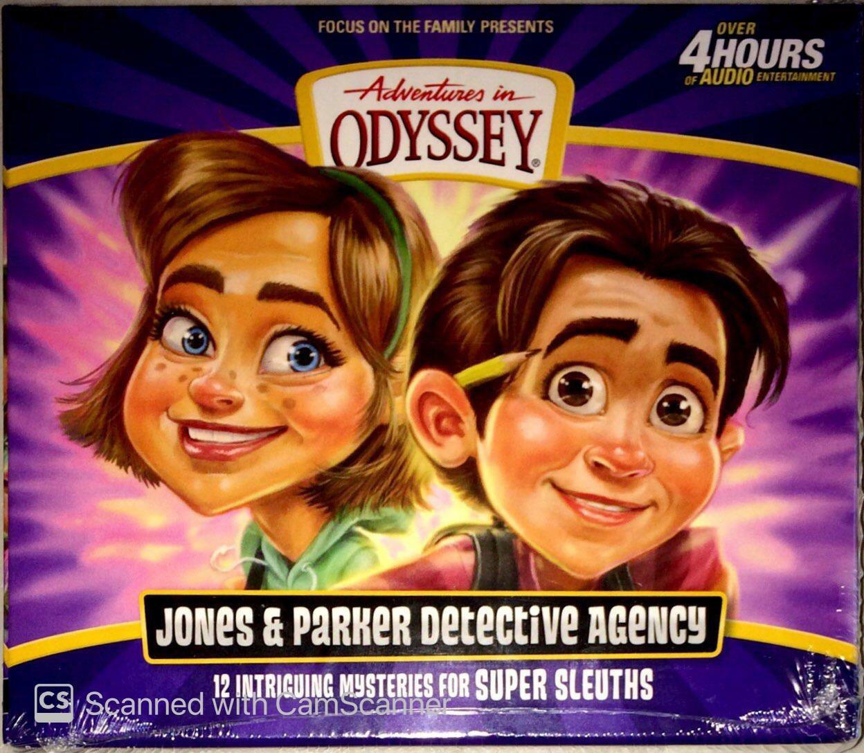 New Adventures in Odyssey JONES AND PARKER DETECTIVE AGENCY 4-CD Audio Set