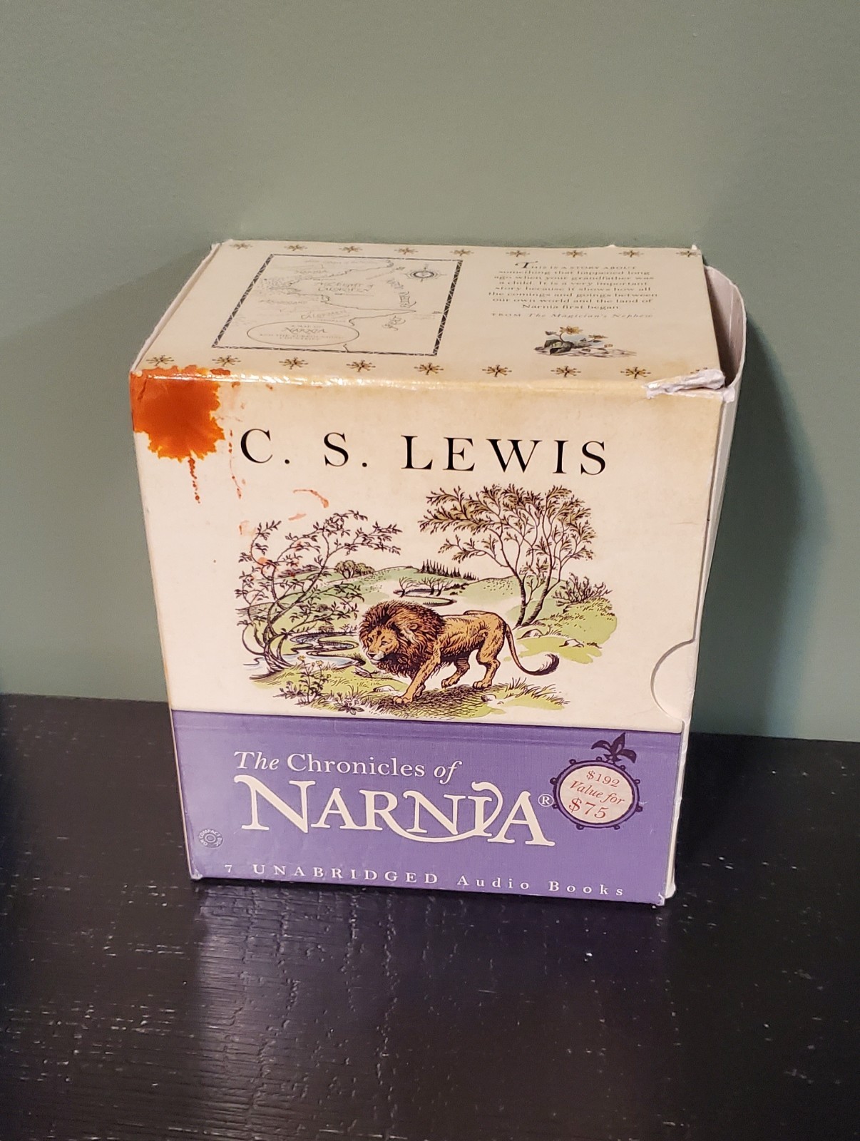 The Chronicles of Narnia — 7 Unabridged Audio Books — C.S. Lewis CD 1998 BOX SET