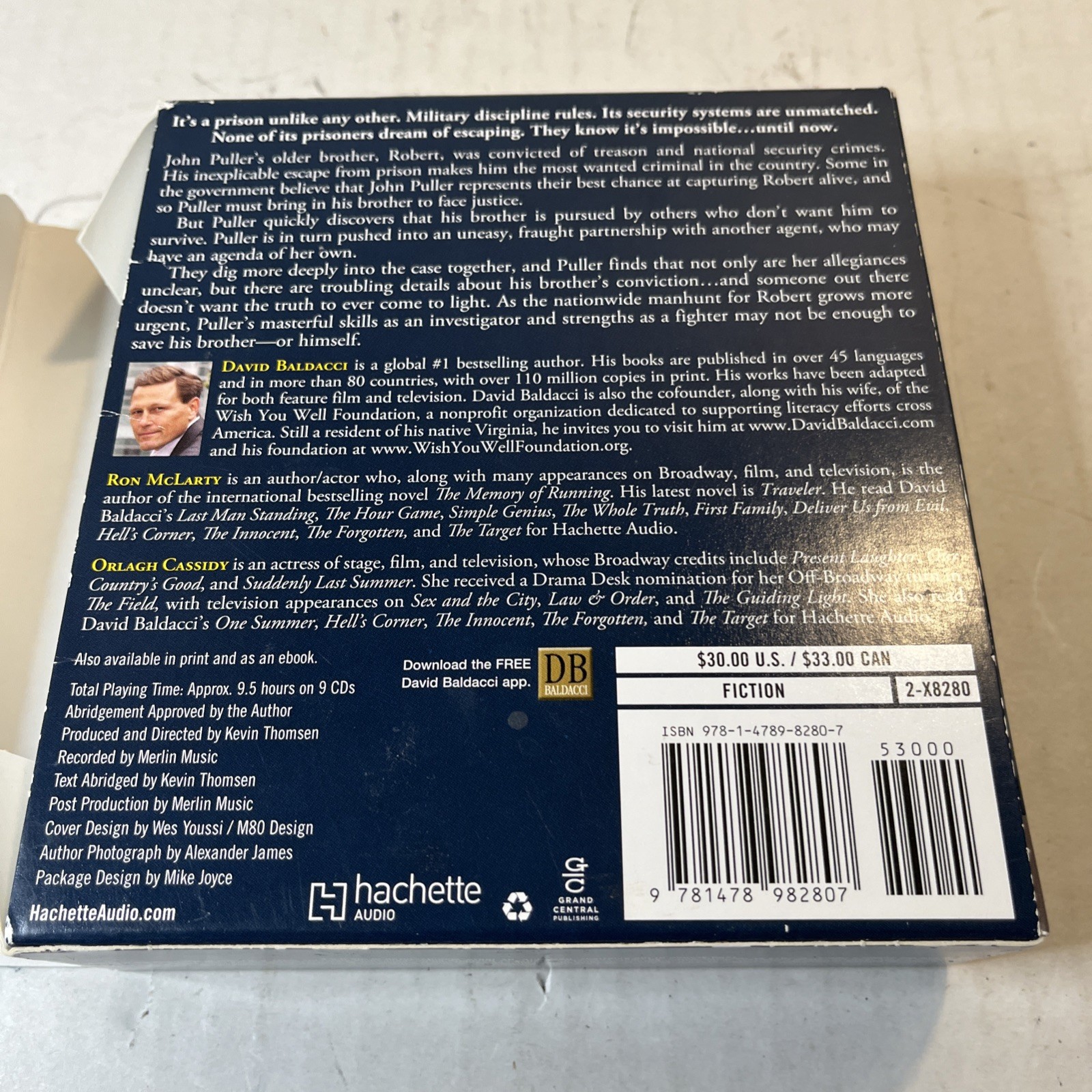 David Baldacci “The Escape “ Audio Book 9 CD’s