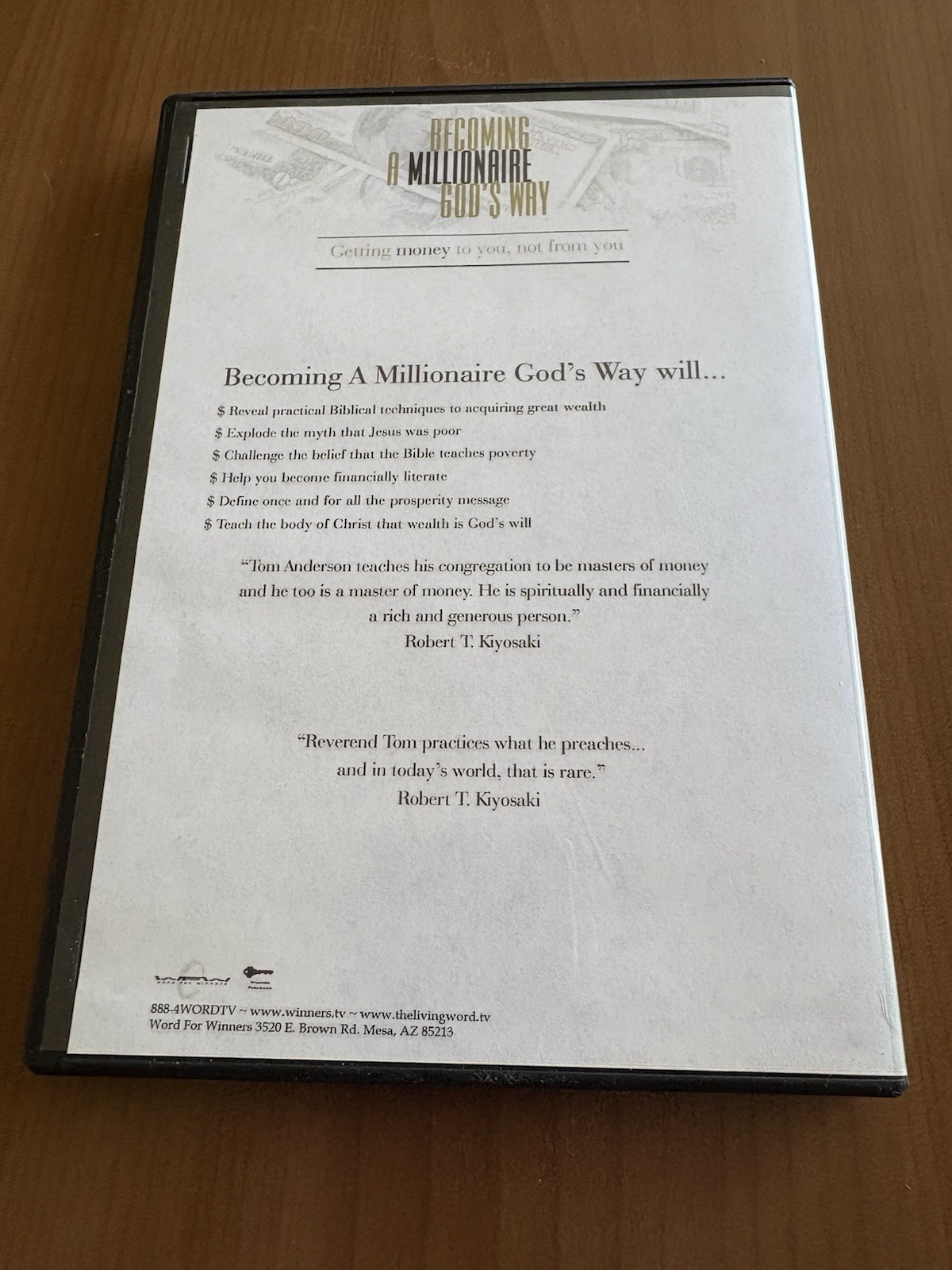Becoming A Millionaire Gods Way 3 CD Audiobook Dr C Thomas Anderson Word For Win