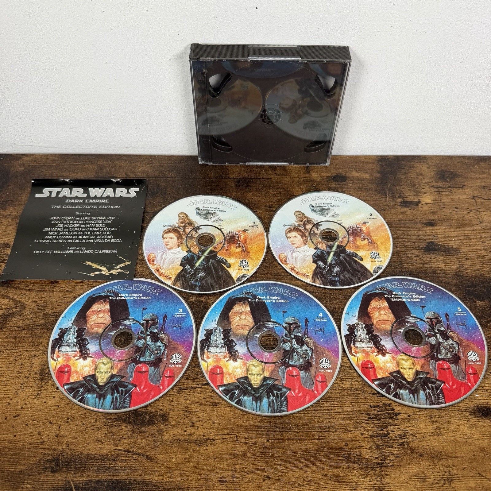 Vintage Star Wars Dark Empire Collector’s Edition 5 CD Box Set | NO BOX Tested!