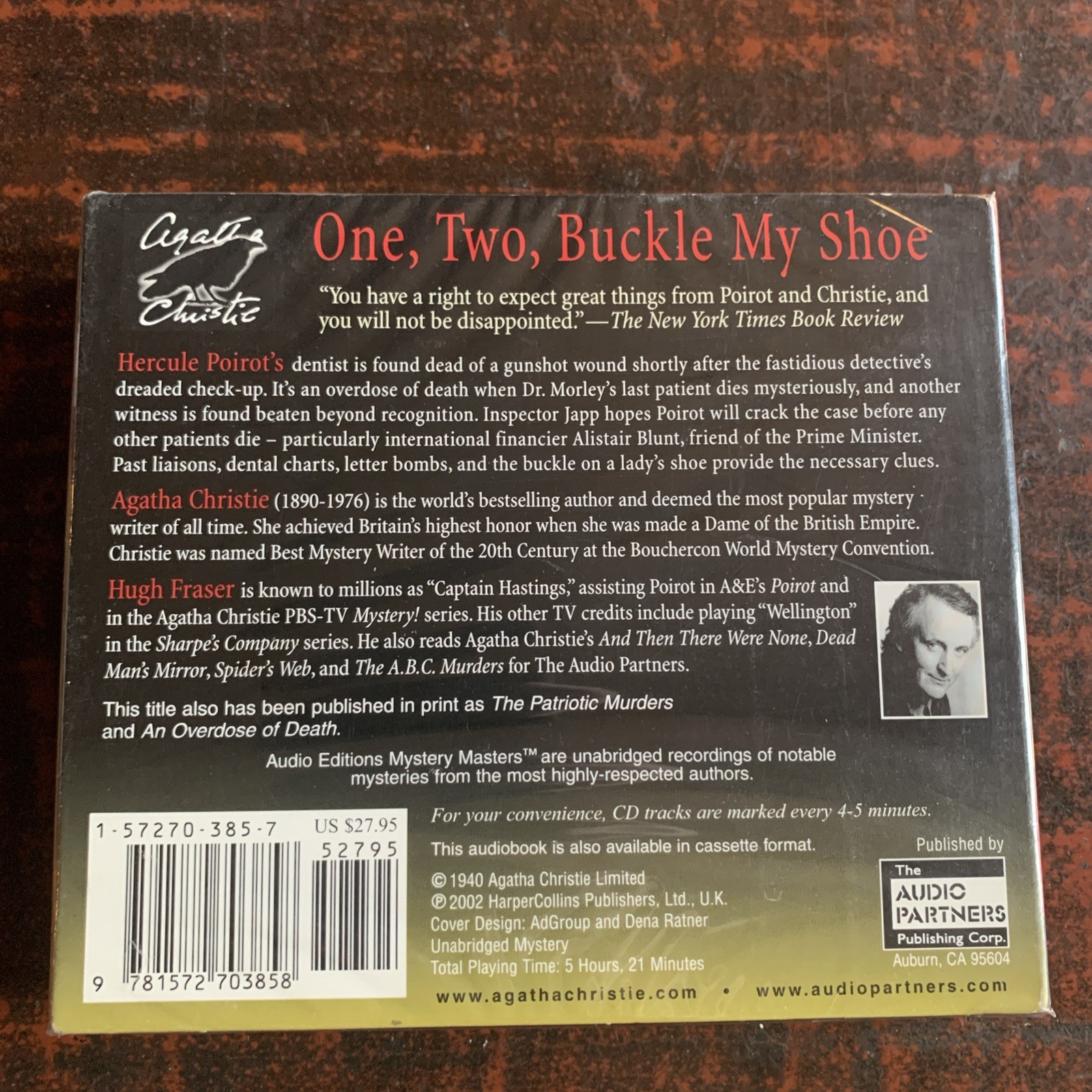 One, Two, Buckle My Shoe by Agatha Christie (2004, Compact Disc). Brand New.