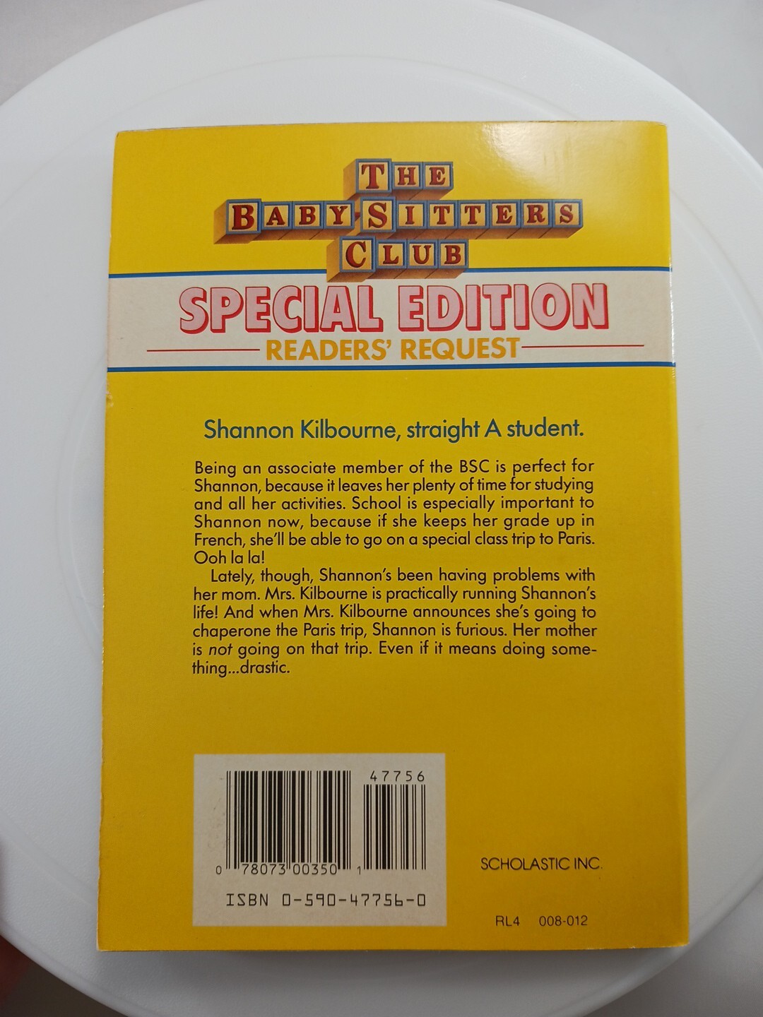 The Babysitters Club Special Edition Readers Request Shannon’s Story Book 1994
