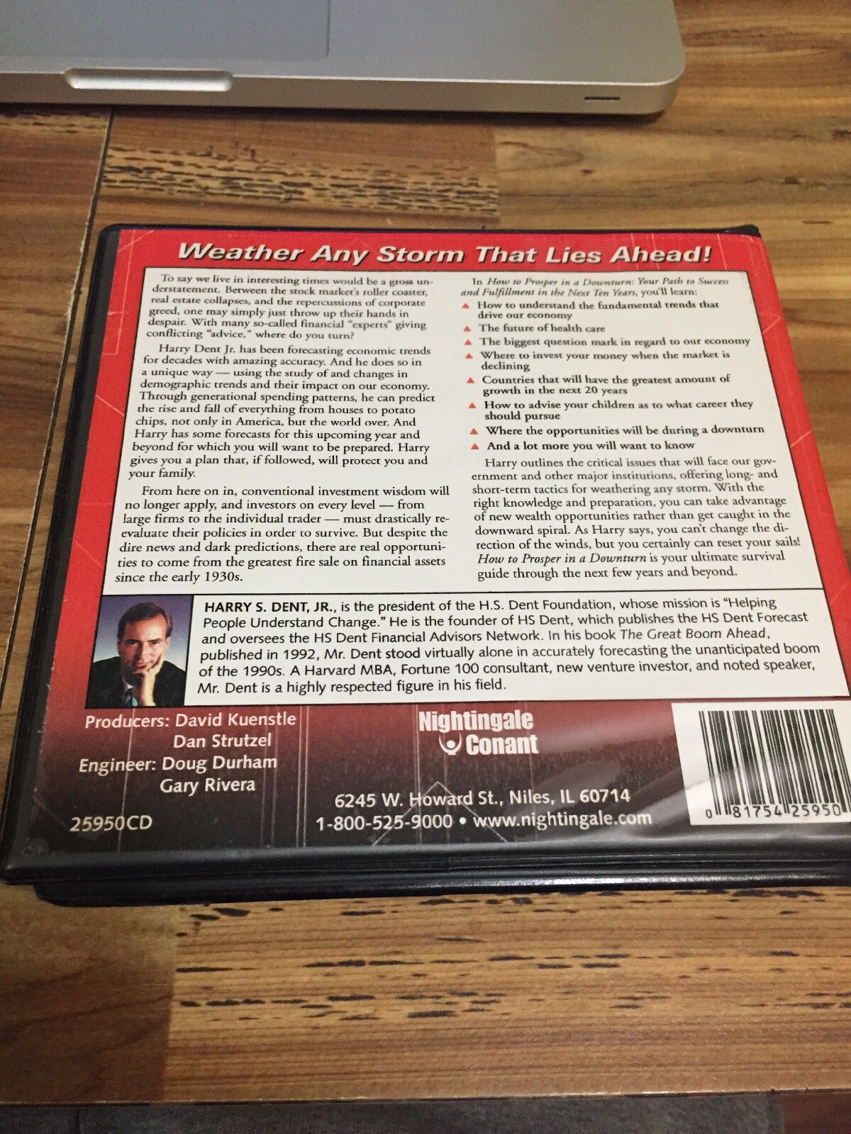HOW TO PROSPER IN A DOWNTURN 7 CD Harry S. Dent Jr. Money Wealth Management