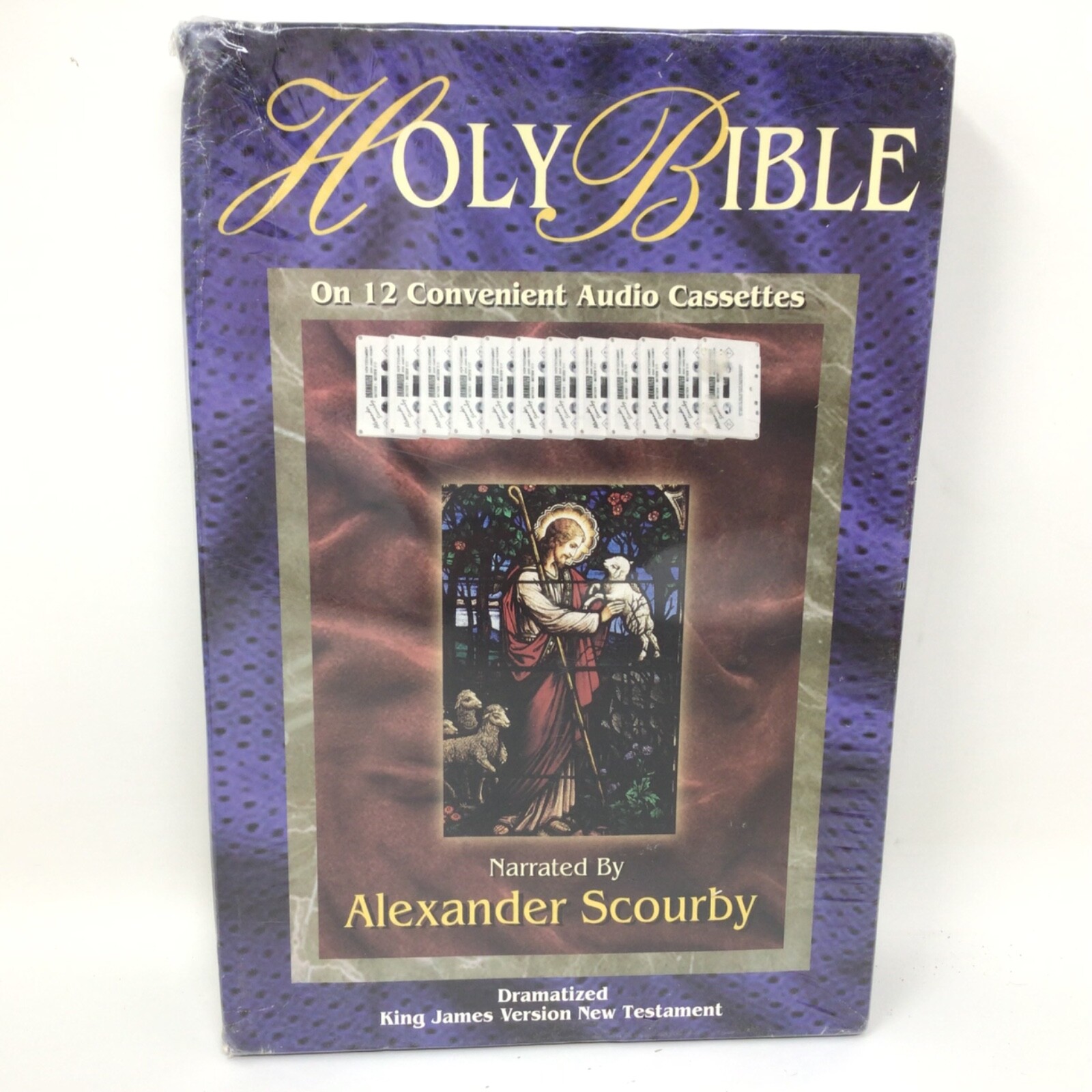 Holy Bible KJV On 12 Audio Cassettes New Testament Narrated By Alexander Scourby