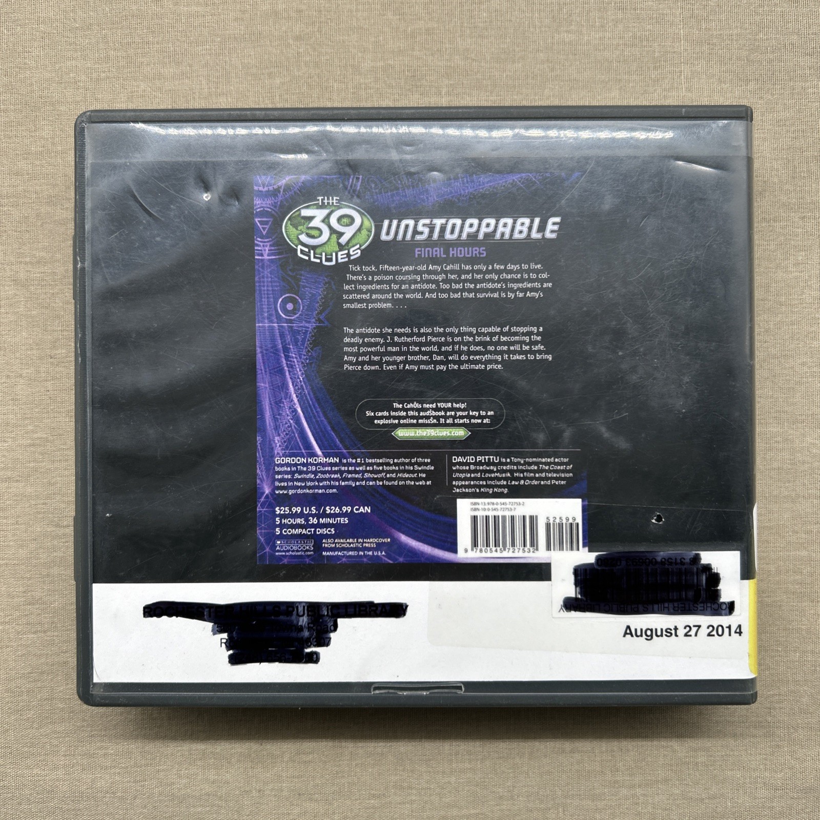 The 39 Clues: Unstoppable 4: Flashpoint (CD Audiobook 5-Disc Set) Gordon Korman
