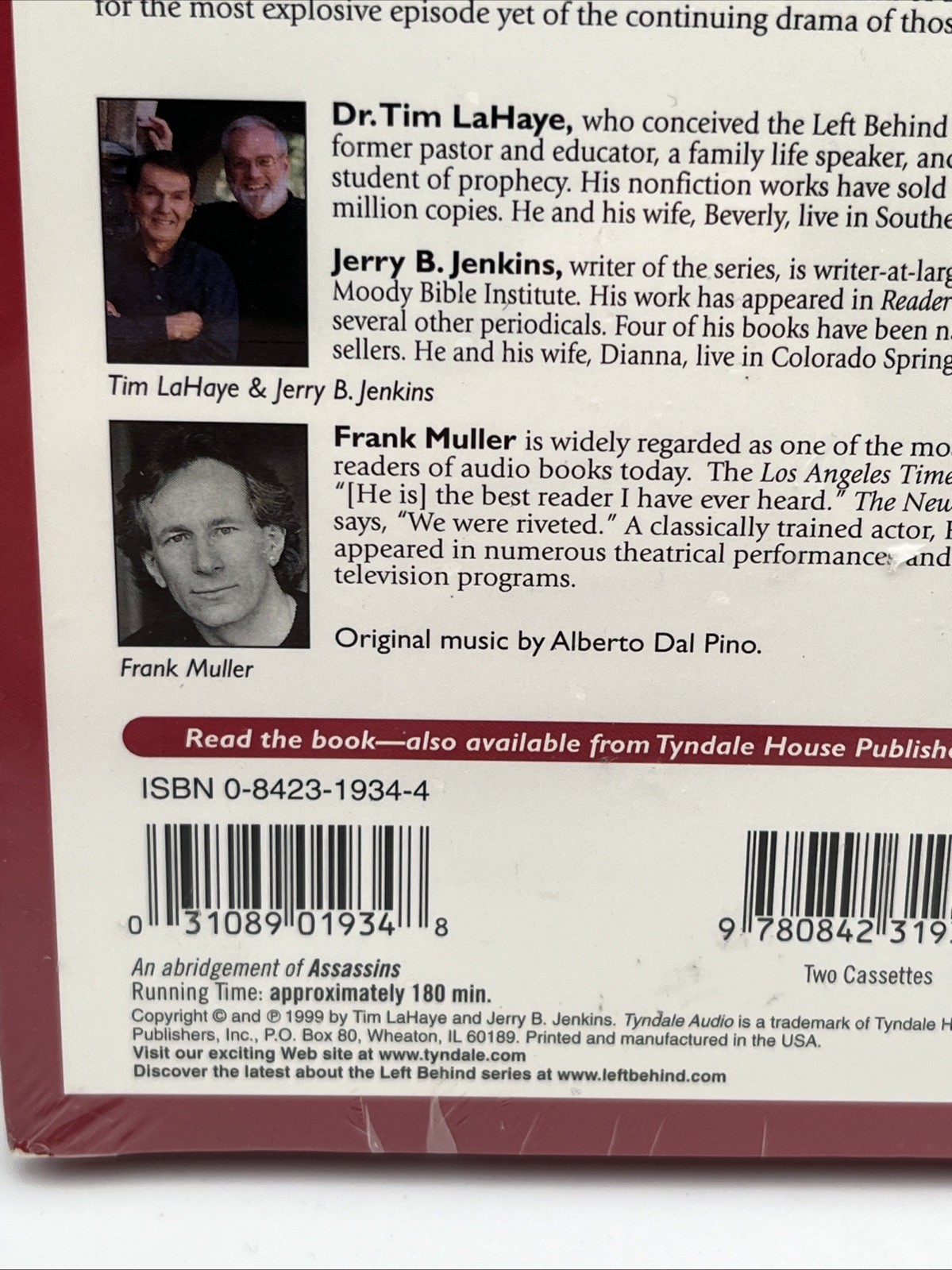 Assassins on Cassette Audio book Tim LaHaye & Jerry B. Jenkins