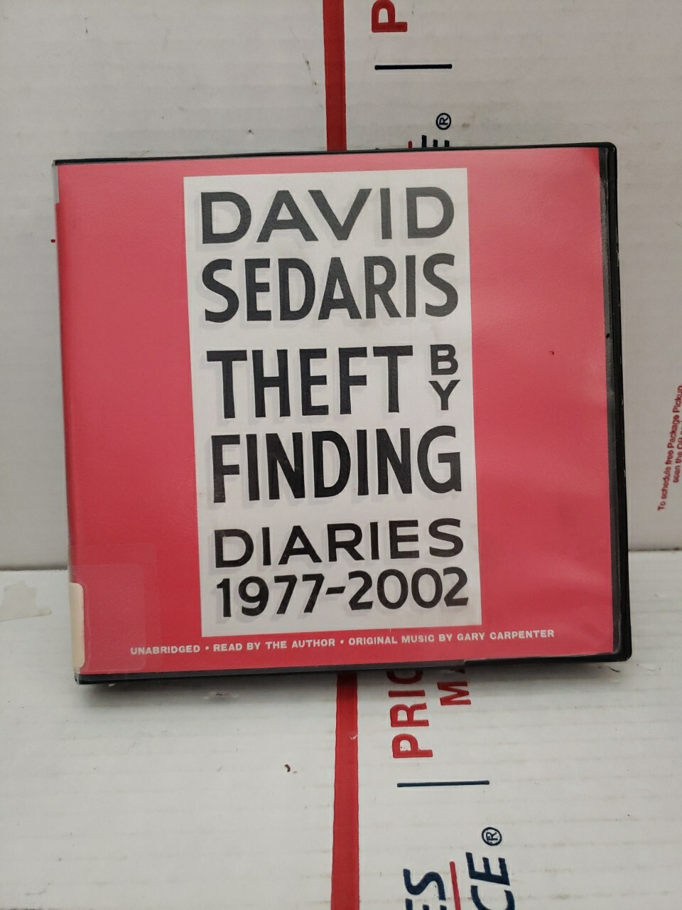 Theft by Finding: Diaries 1977-2002 Audio CD By Sedaris David Unabridged #62L