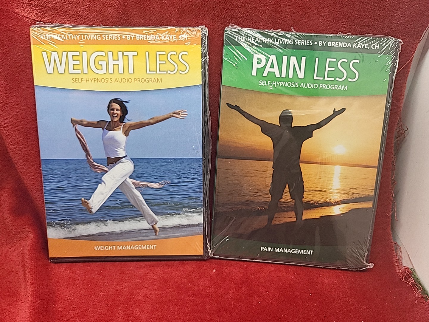 Weight Less + Pain less — Self-Hypnosis Audio Program (CD, lot of 2) Brand New