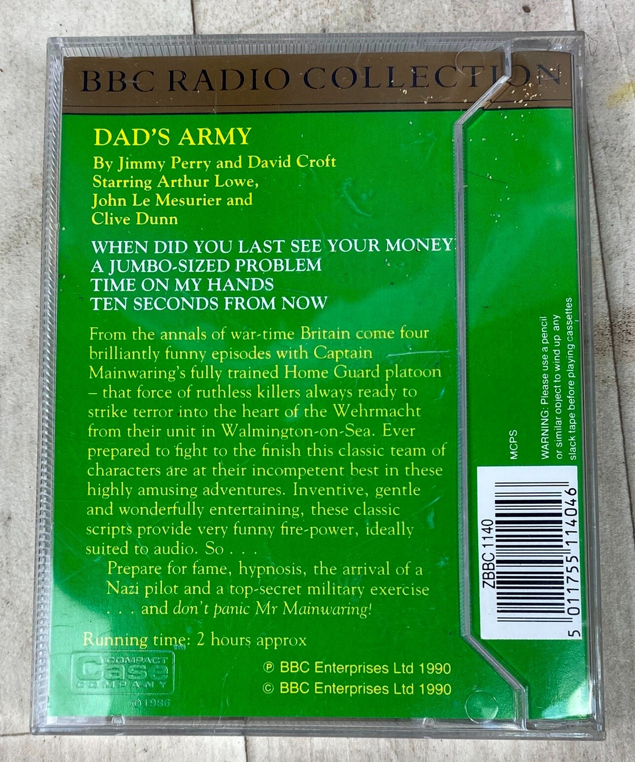 DAD’S ARMY 4 Classic Episodes Cassette Tape Audiobook BBC Sitcom Arthur Lowe