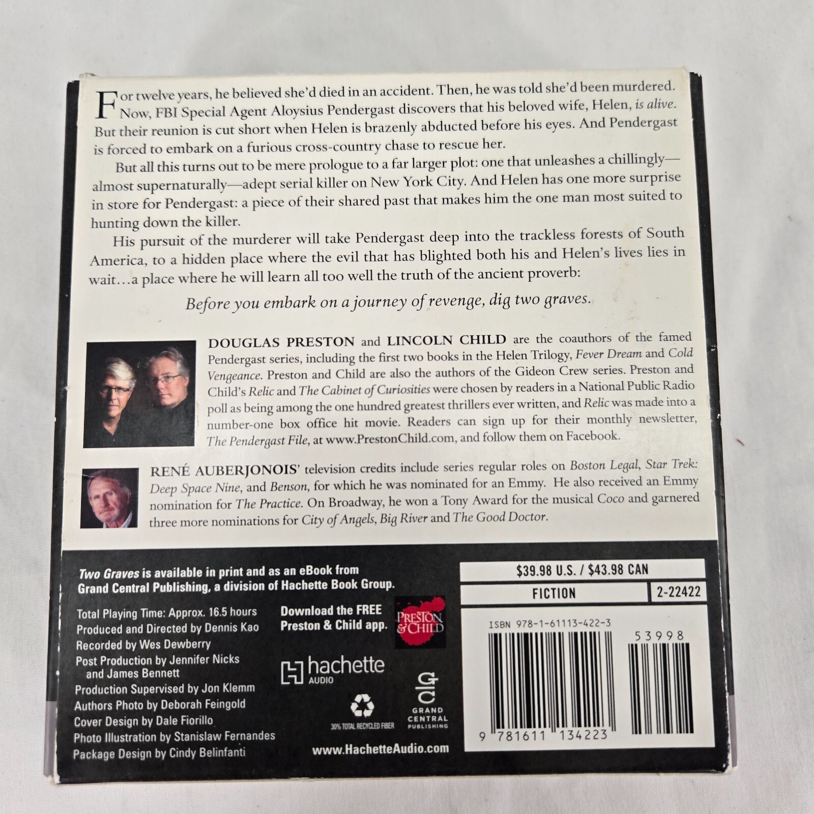 Two Graves- CD Audio Book — Douglas Preston & Lincoln Child