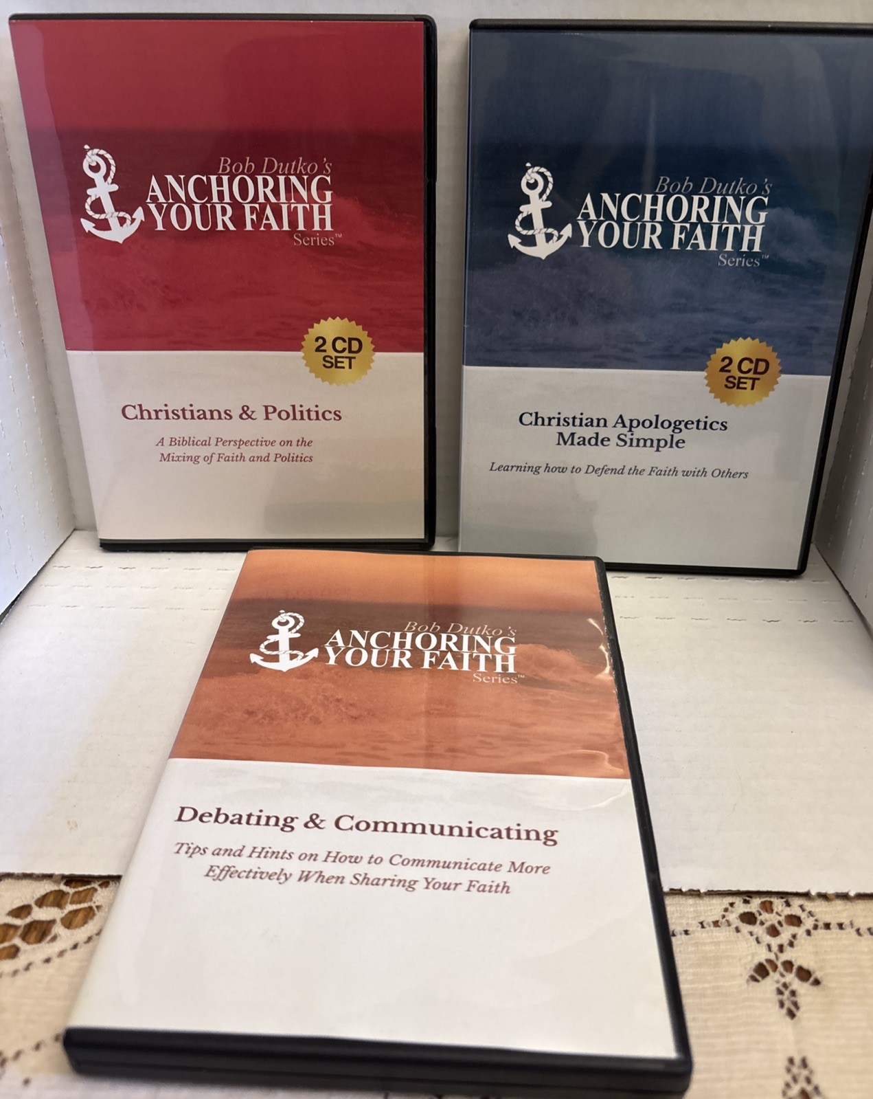 Bob Dutko’s Anchoring Your Faith CD Lot Politics Debating Apologetics