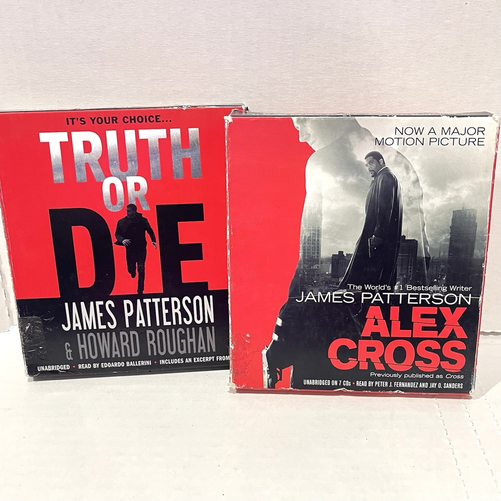 James Patterson Audio Books on CD Bundle. Two Titles. 7 discs each. Pre-Owned