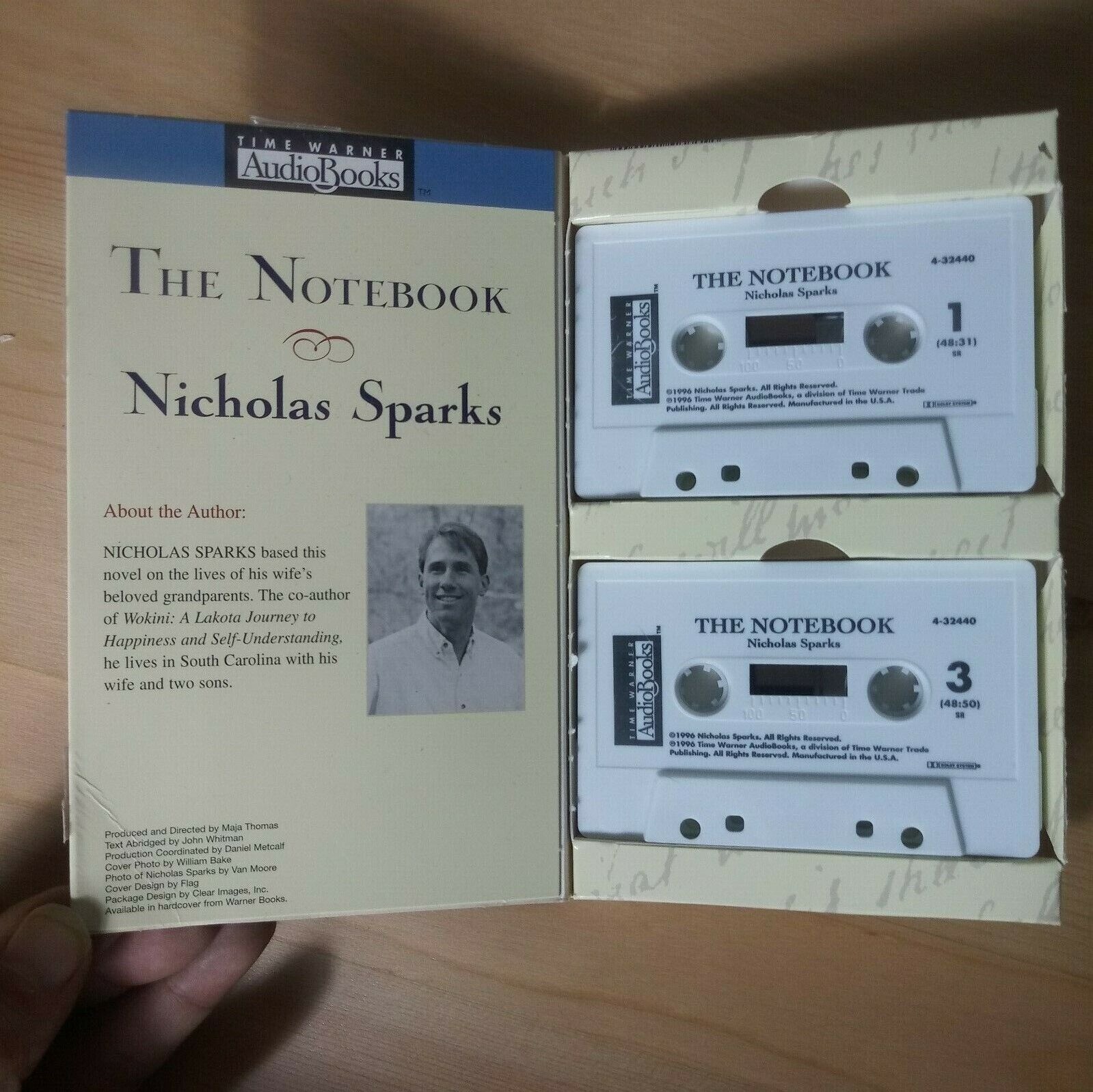 The Notebook Audio Book Cassette Nicholas Sparks 1996 2 Tapes 3 Hours Romantic