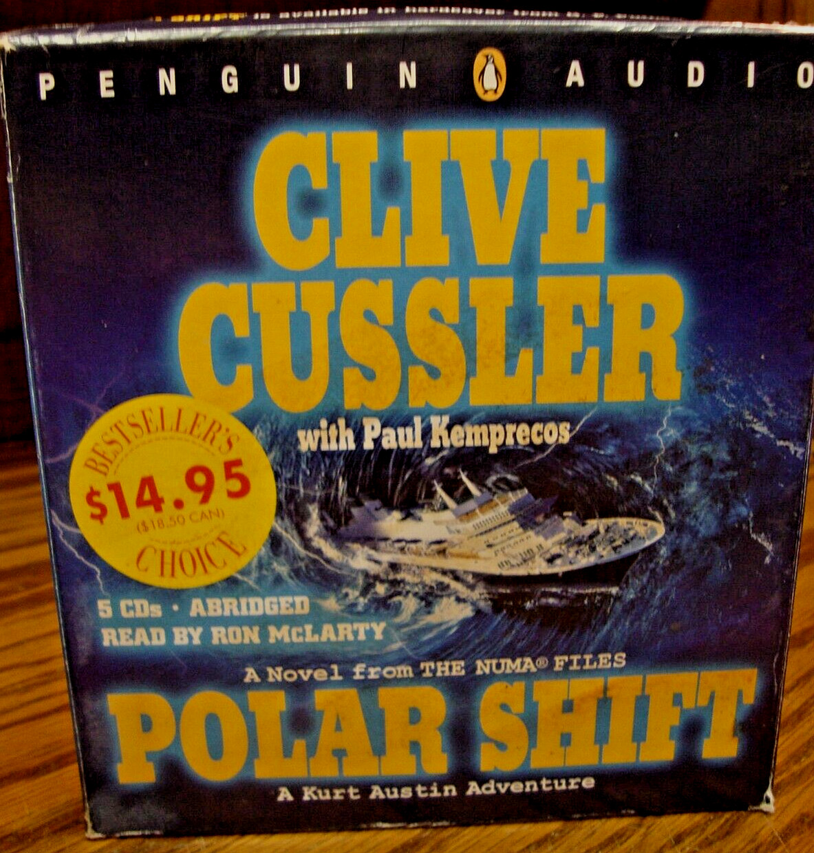 AUDIOBOOK CD ‘Polar Shift’ Clive Cussler~Abridged~A Kurt Austin Adventure E21