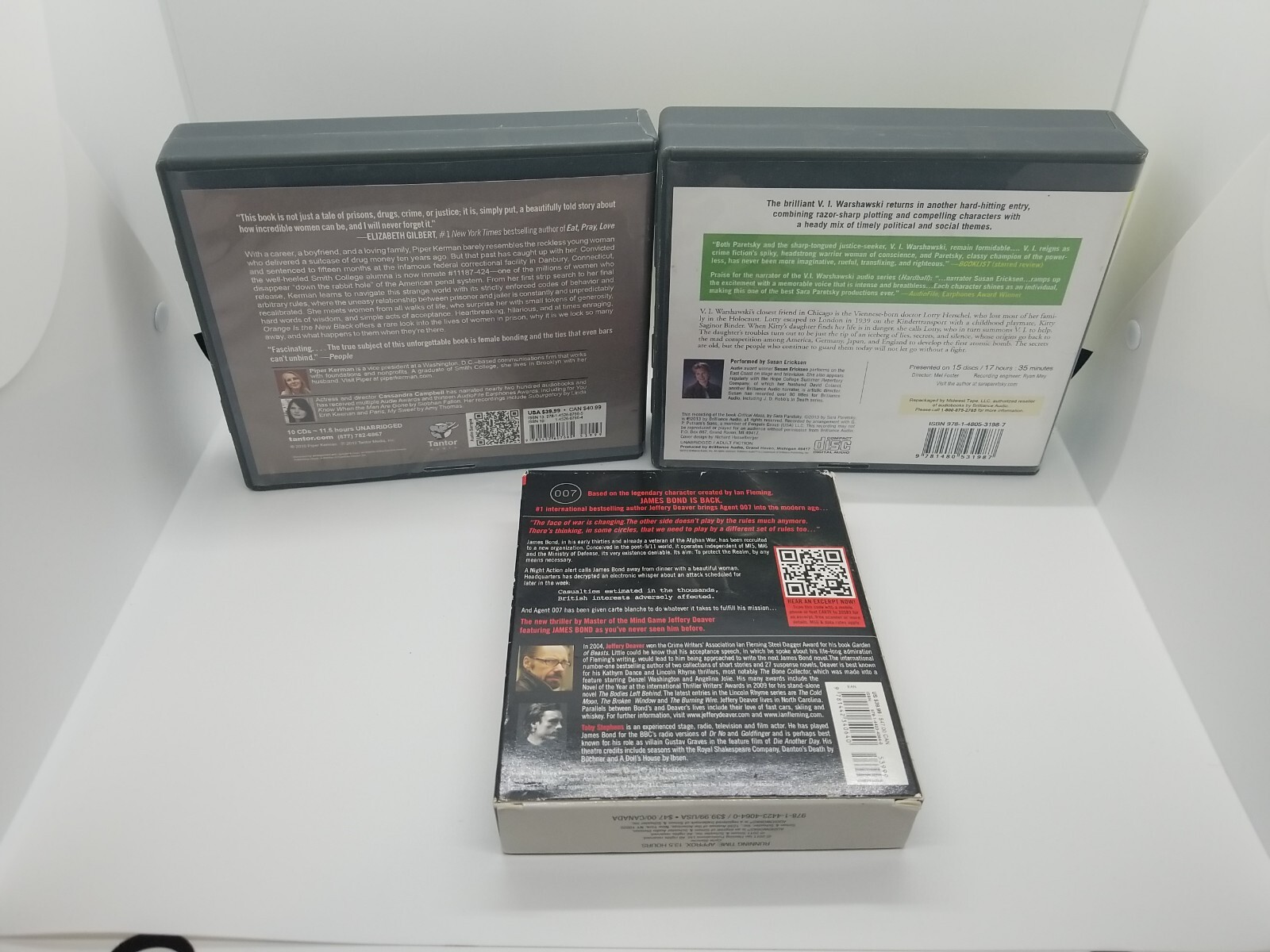3 Audio Books — Critical Mass by Paretsky, Sara | Orange Is The NEW BLACK | 007