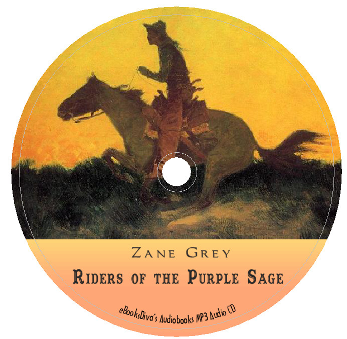 Riders of the Purple Sage Zane Grey Adventure Audiobook in 1 MP3 Audio CD