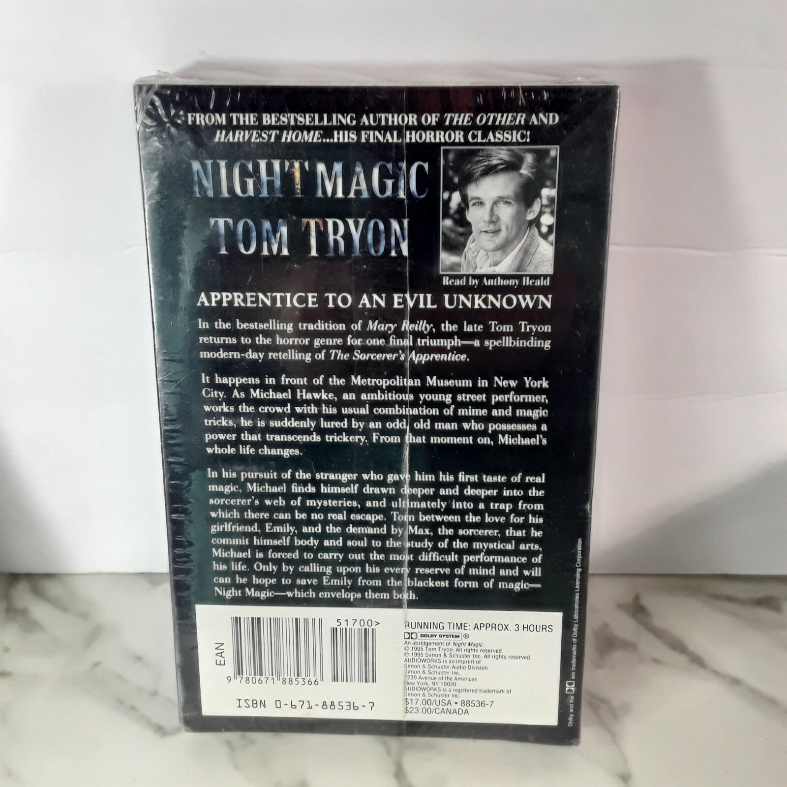 Night Magic Tom Tryon NEW Sealed 2 Cassettes 1995 Read by Anthony Heald