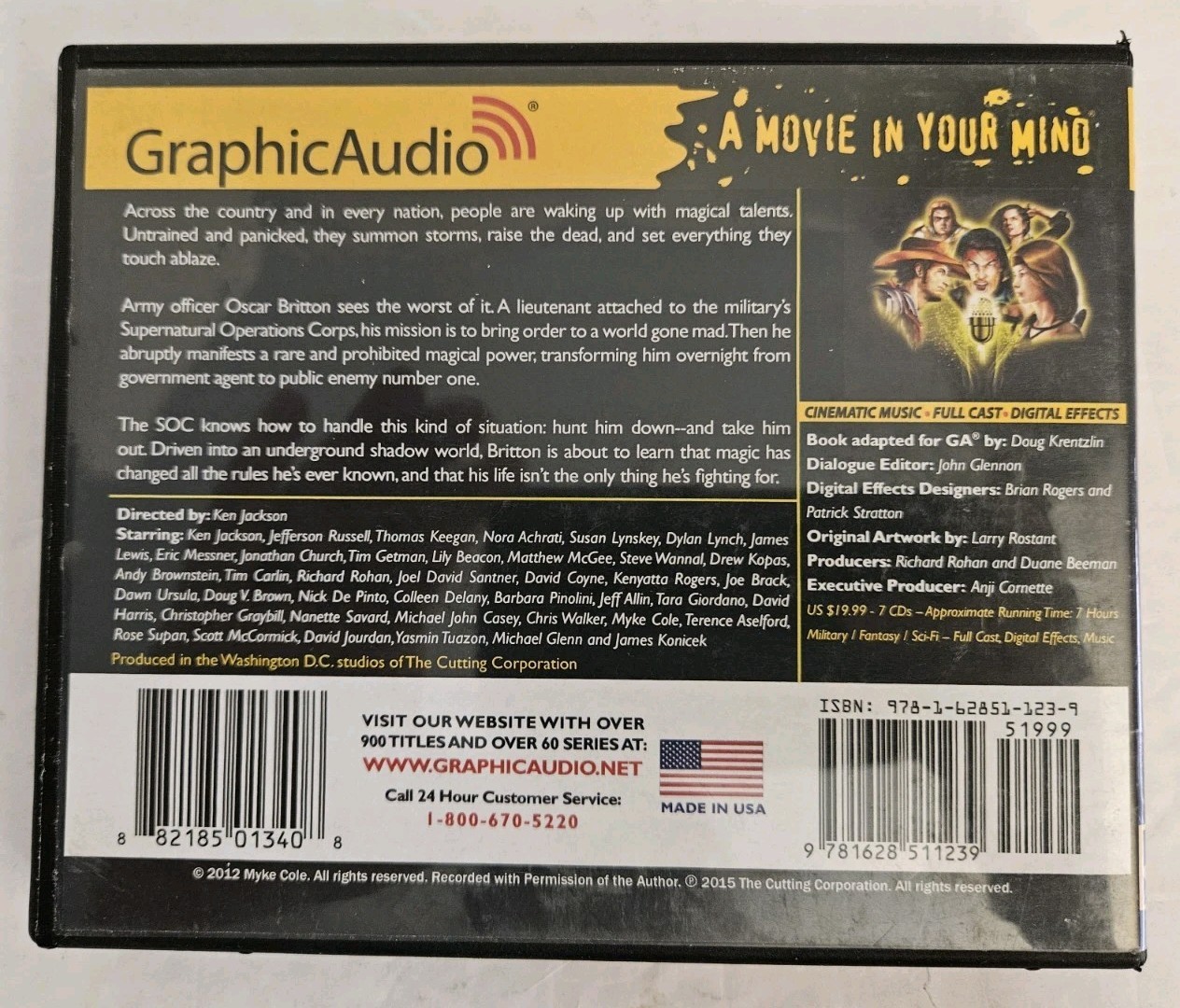 GraphicAudio Shadow Ops Control Point & Breach Zone Audio CD’s Lot of 2