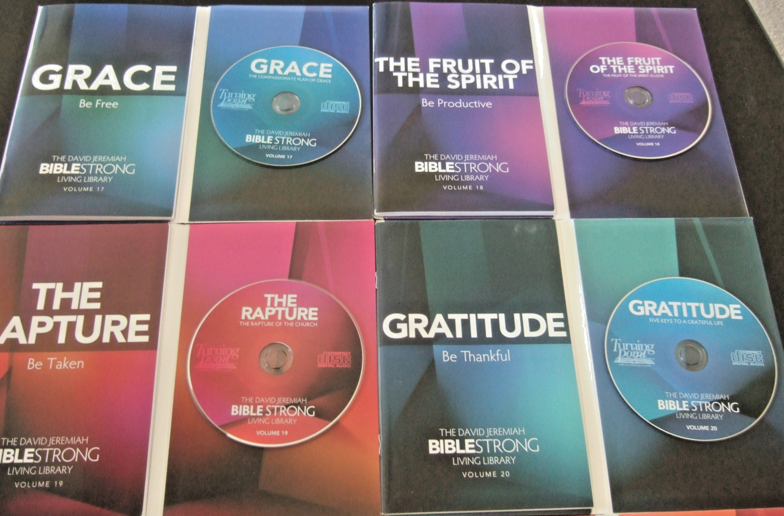 DR. DAVID JEREMIAH BIBLE STRONG LIBRARY TURNING POINT BOOKLETS & CDs 8 VOLUMES