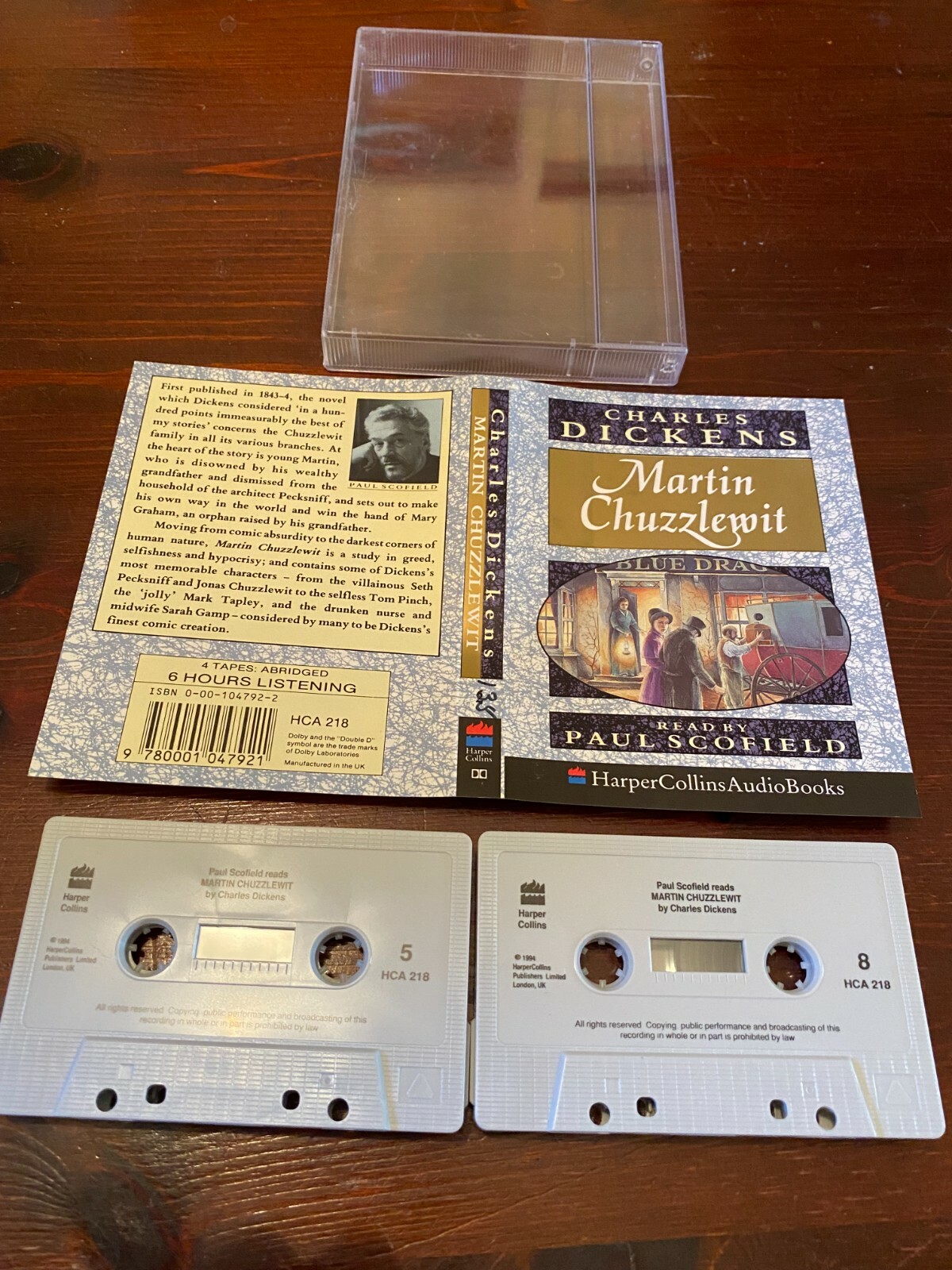 Charles Dickens Martin Chuzzlewit Audiobook Cassette Tape x 4
