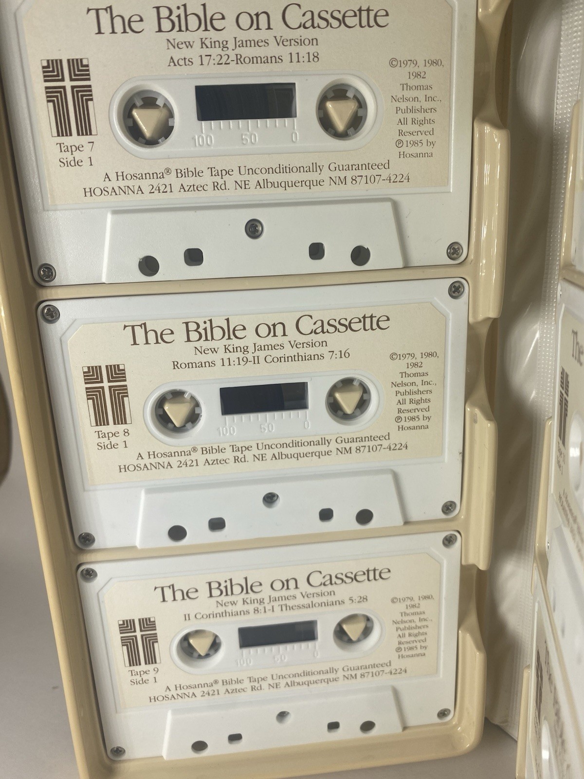 The Bible on Cassette IV New King James Version New Testament 12 Cassettes