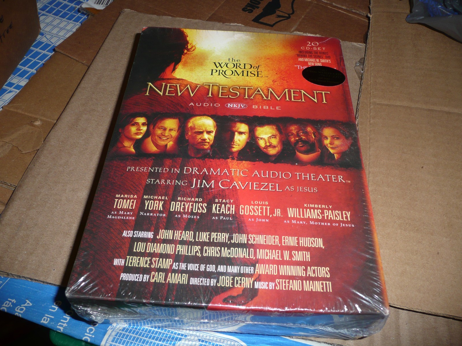 The Word of Promise New Testament Audio Bible 20 CD Set NKJV Caviezel NEW Sealed